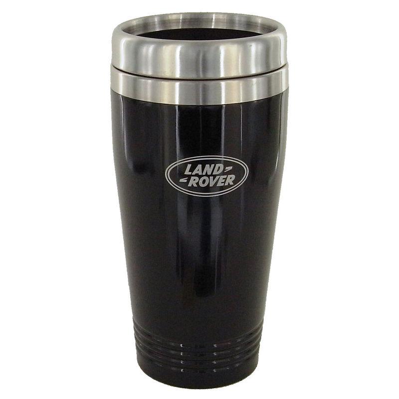 Land rover black stainless steel coffee tumbler mug