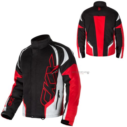 Snowmobile ckx rush jacket men black red silver large snow winter coat adult