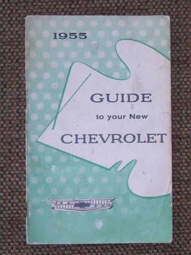 1955  chevrolet  owner&#039;s handbook