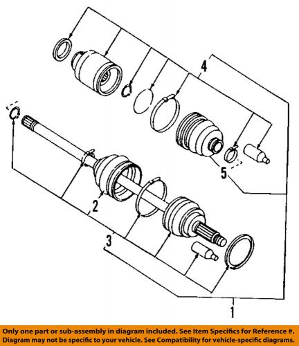 Subaru oem 06-07 b9 tribeca-front inner cv joint 28392xa00a