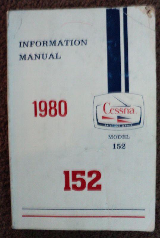 Cessna model 152 information manual for pilots 1980