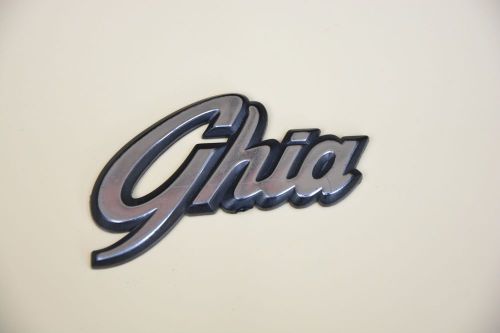 Used chia symbol logo badge sign chrome emblem  rare