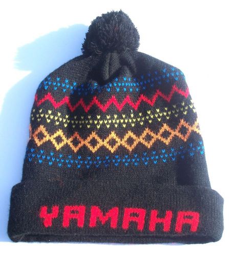 Avtg yahama snowmobile winter knit ski hat pom arctic cat ski doo polaris