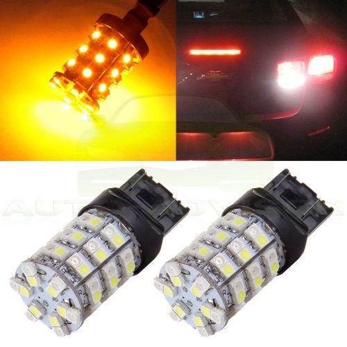 Buy 2x 7440 7443 992 7444 Switchback 60 LED Bulbs Amber White Rear Turn