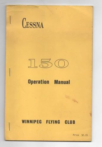 Cessna 150 operation manual 1968 edition