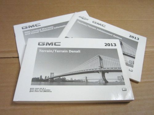 2013 gmc terrain / terrain denali owners manual with navigation  (oem)   - j2996