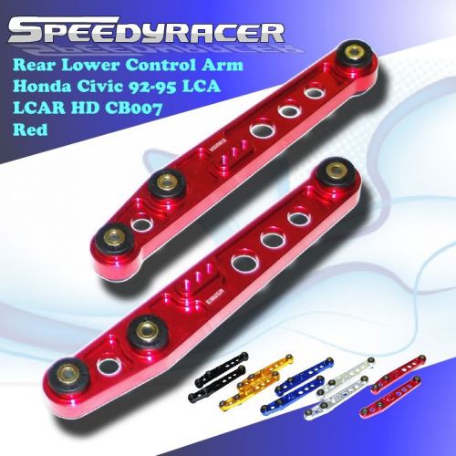 88-95 emusa rear lower control arm honda civic  lca eg red