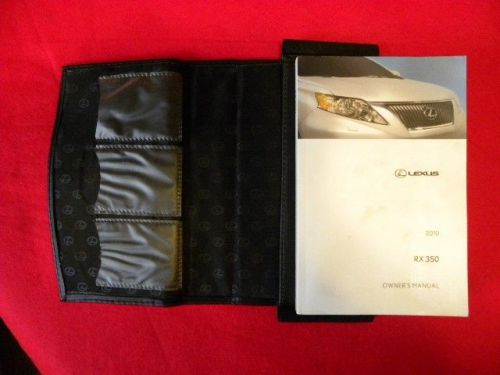 2010 lexus rx 350 owners manual in it's factory case