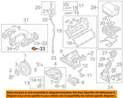 Audi oem 14-16 q5-engine intake manifold gasket 059129718a