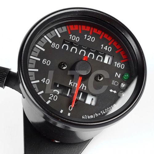 Led backlight signal 12v led motorcycle speedometer tachometer km / h 13000rmp