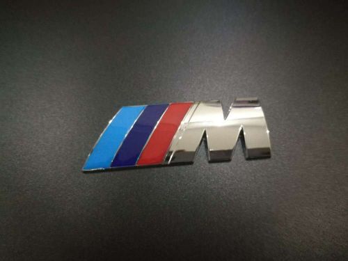 M power sport badge logo emblem chrome decal for bmw m3 m4 m5 m6 x1 x3 x5 x6