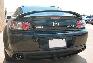 Painted mazda rx8 factory style spoiler 2004-2008