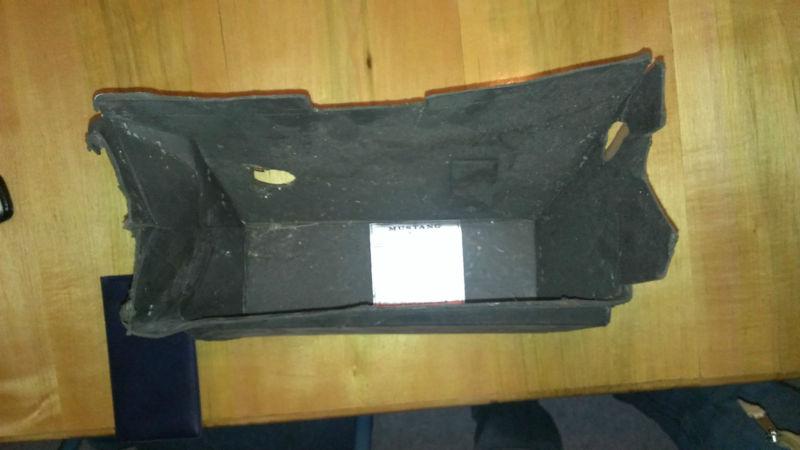 65-66 ford mustang black cardboard folded glove box liner
