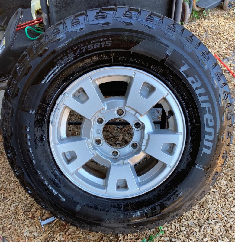 Chevy/gmc 15" colorado wheels tires
