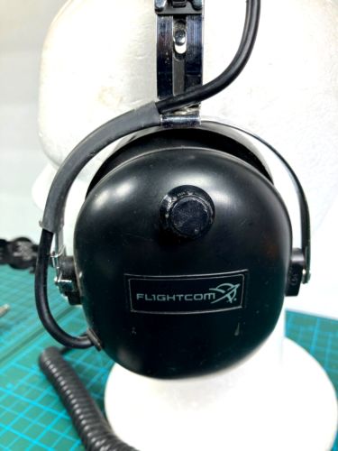 Flightcom Classic Model 4DX Aviation Headset Acousticom Boom Mic, US $44.98, image 16
