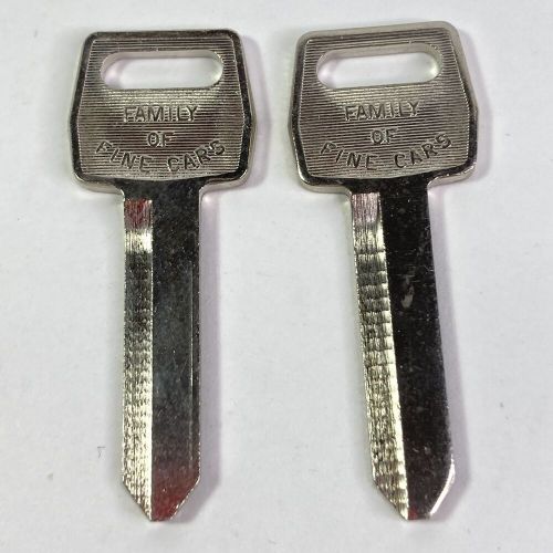 Lot of 2 new ford oem oval logo 1167fd h51 "h" uncut key blanks square ignition