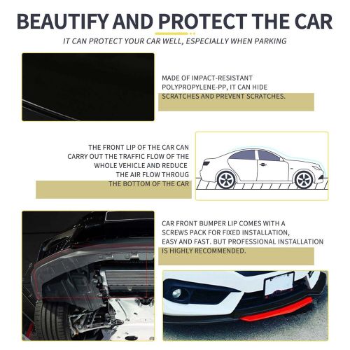 Car Front Bumper Lip Splitter Spoiler+ Side Skirts For VW Volkswagen Golf GTI US, US $154.19, image 5