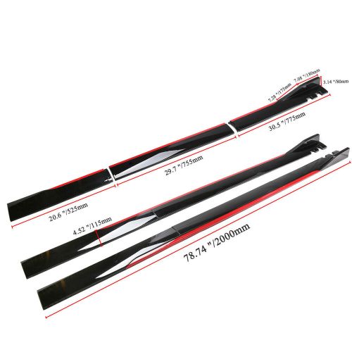 Car Front Bumper Lip Splitter Spoiler+ Side Skirts For VW Volkswagen Golf GTI US, US $154.19, image 6