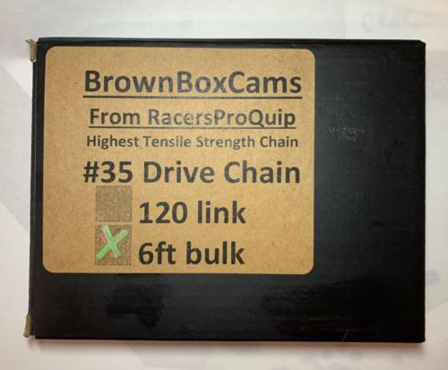 Mini Bike Chain Worlds Strongest #35 High HP Chain 6 ft w/Master BrownBoxCams, US $29.99, image 6