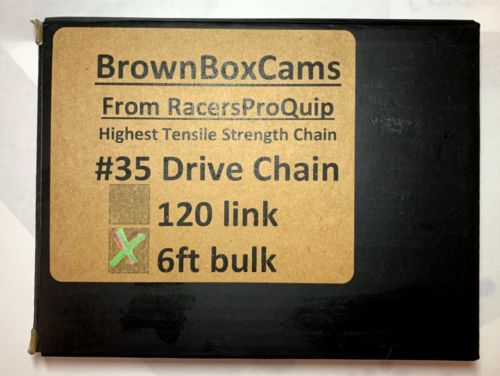 Mini Bike Chain Worlds Strongest #35 High HP Chain 6 ft w/Master BrownBoxCams, US $29.99, image 7