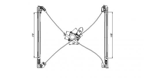 Power Window Motor and Regulator Assembly TYC 660144, US $61.85, image 4
