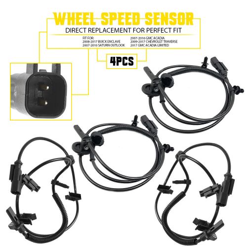 Fits 2007-16 GMC Acadia 07-2010 Saturn Outlook Front Rear ABS Wheel Speed Sensor, US $37.99, image 6