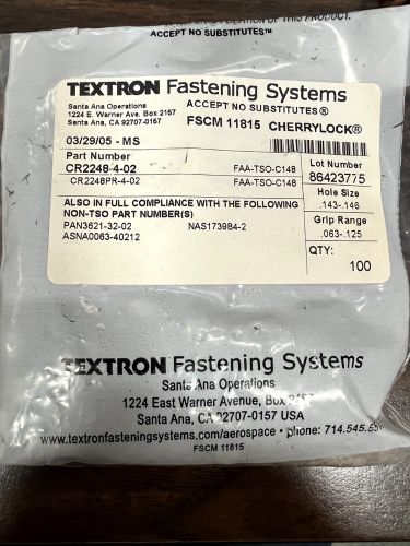 Cr2248-4-02 cherry rivet aerospace