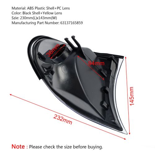 2PCS Front Indicator Signal Yellow Corner Lights For BMW 3 Series E46 02-05 CP, US $40.55, image 3