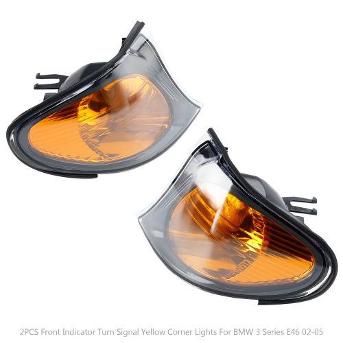 2PCS Front Indicator Signal Yellow Corner Lights For BMW 3 Series E46 02-05 CP, US $40.55, image 5