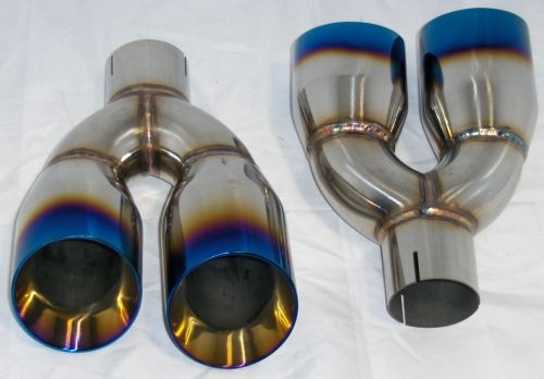 For 2015-21 Subaru WRX STi Muffler Exhaust Axle Back 4" Quad Burnt Tips RETURN, US $189.87, image 9