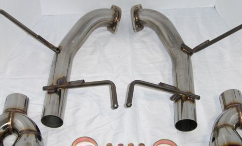 For 2015-21 Subaru WRX STi Muffler Exhaust Axle Back 4" Quad Burnt Tips RETURN, US $189.87, image 16