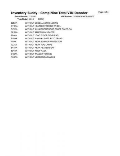 11 12 2013 14 Ford Edge Passenger Right RH Tail Light Lamp w/ Clear Red Lens, US $65.00, image 5