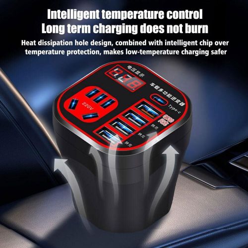 Car Power Inverter 12V24V TO 220V Voltage Converter with 4USB Ports Charger, AU $31.44, image 5