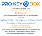 New replacement remote key fob &amp; program tool for select honda vehicles. 433 mhz
