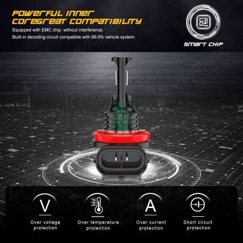 For Arctic Cat F1000 EFI Headlight 2007 2008 H11 H8 + 881 862 LED Headlight Bulb, US $27.99, image 2
