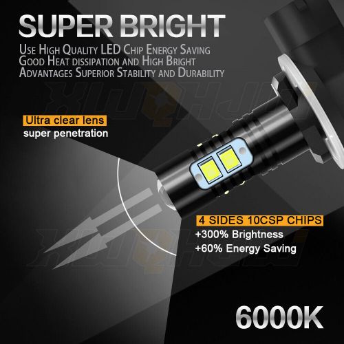 For Arctic Cat F1000 EFI Headlight 2007 2008 H11 H8 + 881 862 LED Headlight Bulb, US $27.99, image 12
