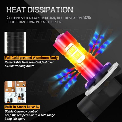 For Arctic Cat F1000 EFI Headlight 2007 2008 H11 H8 + 881 862 LED Headlight Bulb, US $27.99, image 16