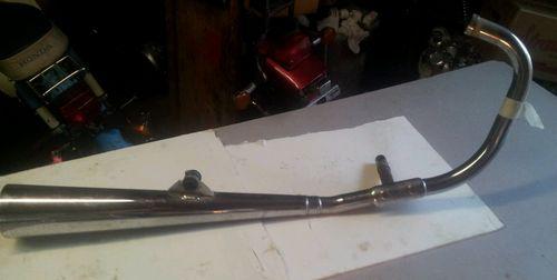 91 honda nighthawk cb 250 - exhaust pipe header muffler - right - great shape!!!