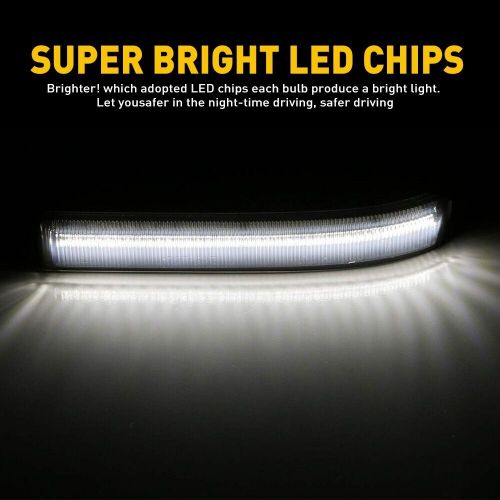 For 09-14 Ford F150 White LED Side Mirror Light Turn Signal Lamp Reflector Clear, US $18.99, image 5