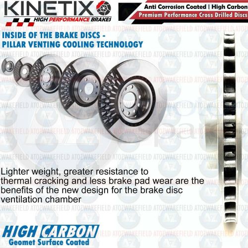 FOR LAND ROVER DEFENDER 2.0 D200 SD4 FRONT DRILLED BRAKE DISCS BREMBO PADS WIRE, US $, image 3