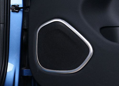 For Volvo XC60 18-23 4pc Cover Trim Titanium Inner Door Speaker Frame Silver, US $56.89, image 3