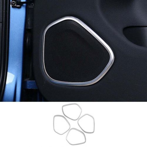 For Volvo XC60 18-23 4pc Cover Trim Titanium Inner Door Speaker Frame Silver, US $56.89, image 7