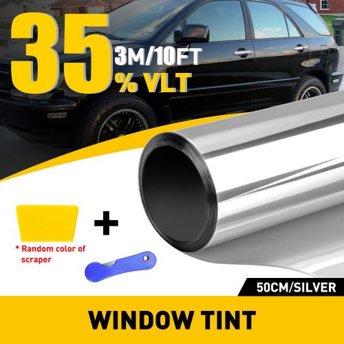 10ft Uncut Roll Window Tint Film 35% VLT 20"x 10'ft Feet Car Office Glass Silver, US $15.99, image 6