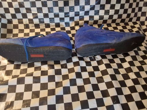 RJS RACING SFI 3.3/5 DRIVING SHOES BLUE MID TOP MENS SIZE 13 IMSA SCCA IHRA NHRA, US $119.67, image 2