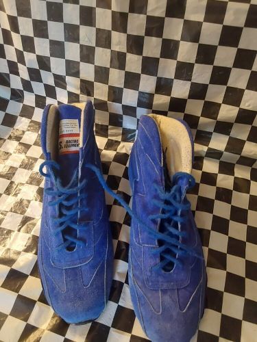 RJS RACING SFI 3.3/5 DRIVING SHOES BLUE MID TOP MENS SIZE 13 IMSA SCCA IHRA NHRA, US $119.67, image 4