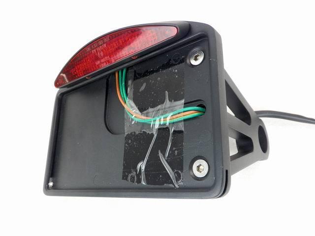 Black led license plate side mount tail light  for harley chopper cruiser custom