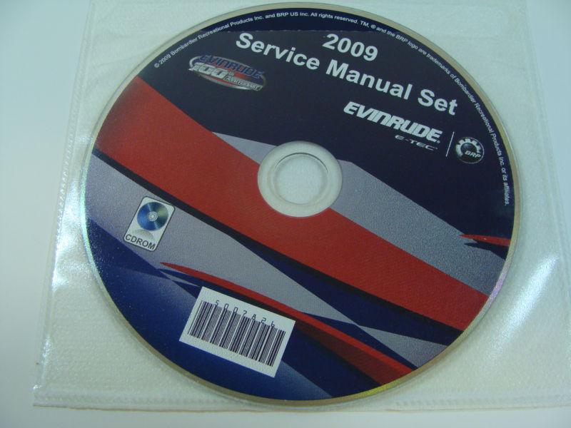 2009 brp / omc / evinrude se e-tec complete service manual set on cdrom 5007862