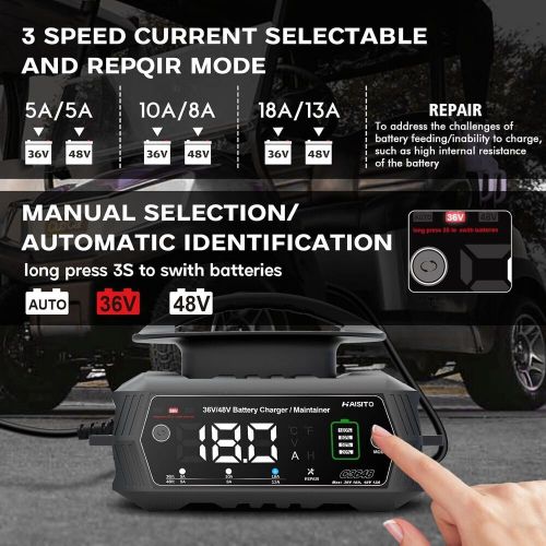 Golf Cart Battery Charger 48V 13A & 36V 18A Smart Charger - 3 Pin Round Plug, US $79.95, image 10