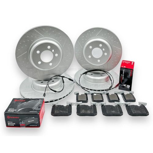 FOR BMW 430d FRONT & REAR PERFORMANCE BRAKE DISCS BREMBO PADS WIRES 370mm 345mm, US $, image 16