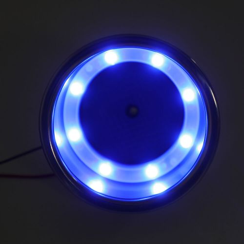 BLUE GLOWING 8 LED CUP HOLDER W/ STAINLESS RIM 3 5/8" HOLE REQUIRED- BOAT CUP SA, US $15.63, image 7